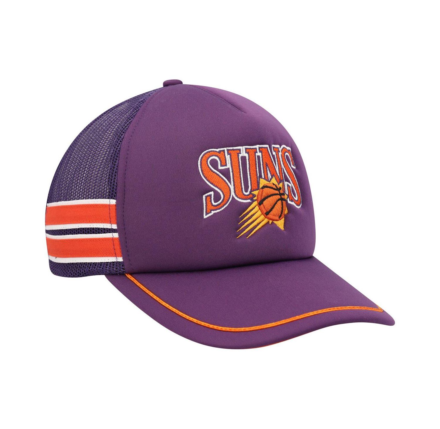 Men's Purple Phoenix Suns Sidebrand Stripes Trucker Adjustable Hat