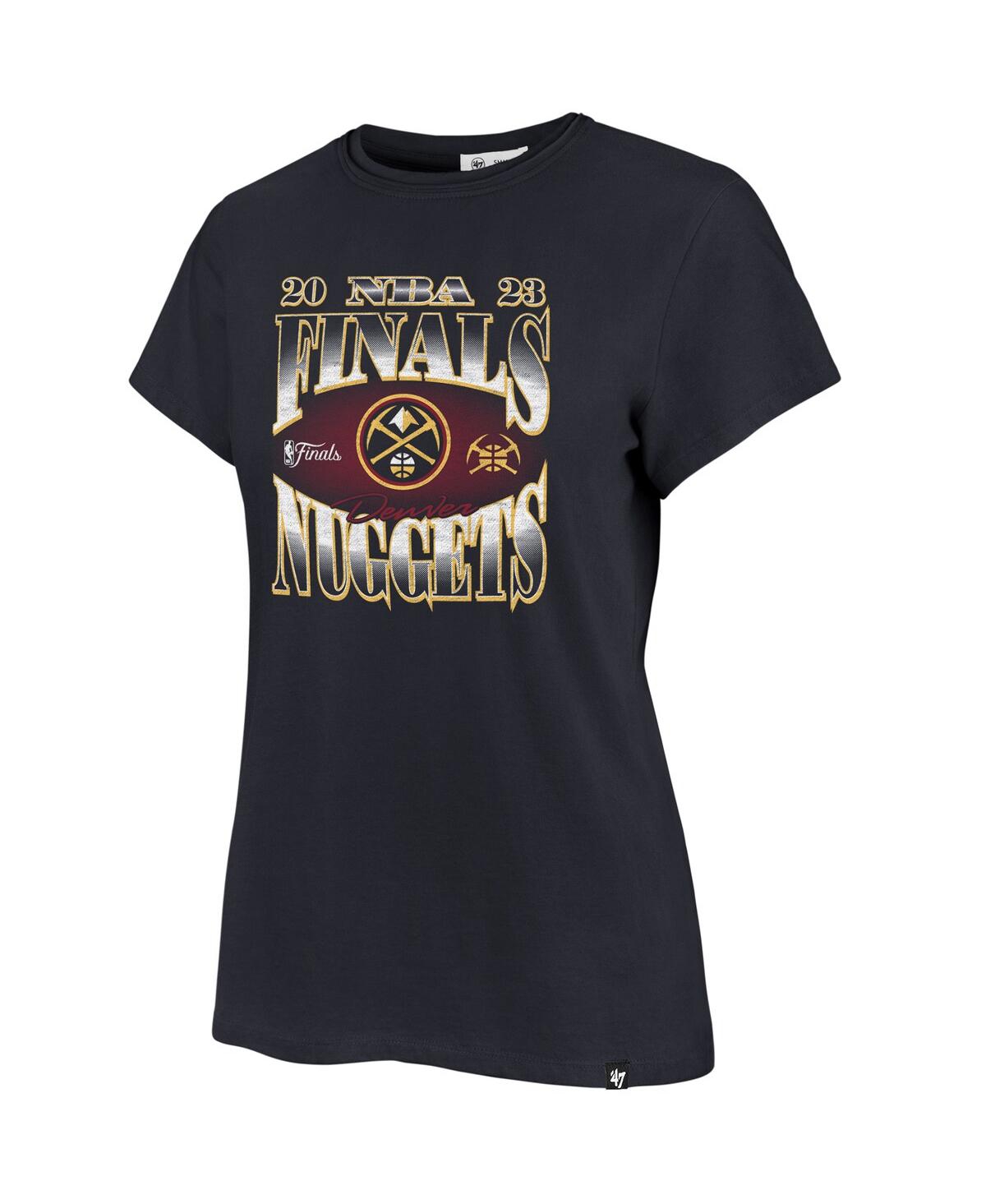 Shop 47 Brand Women's ' Navy Denver Nuggets 2023 Nba Finals Frankie T-shirt
