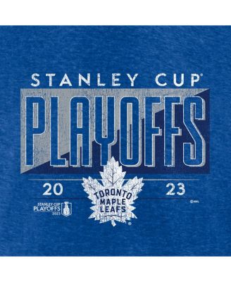 Men's Heather Royal Toronto Maple Leafs 2023 Stanley Cup Playoffs Tri-Blend T-shirt