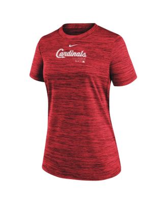 Women's Red St. Louis Cardinals Authentic Collection Velocity Performance T-shirt
