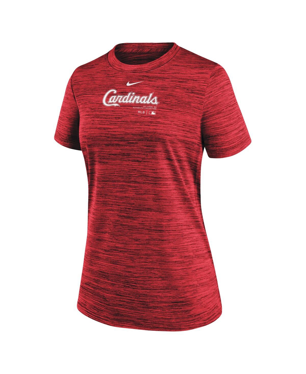 Nike St. Louis Cardinals Authentic Collection Practice Velocity  Women's Dri-fit Mlb T-shirt In Red