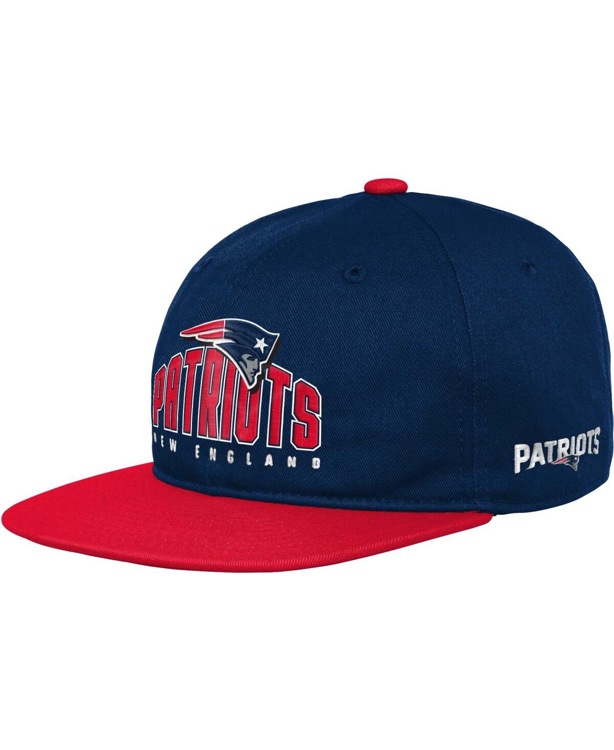 Outerstuff Kids' Youth Boys And Girls Navy New England Patriots Legacy Deadstock Snapback Hat