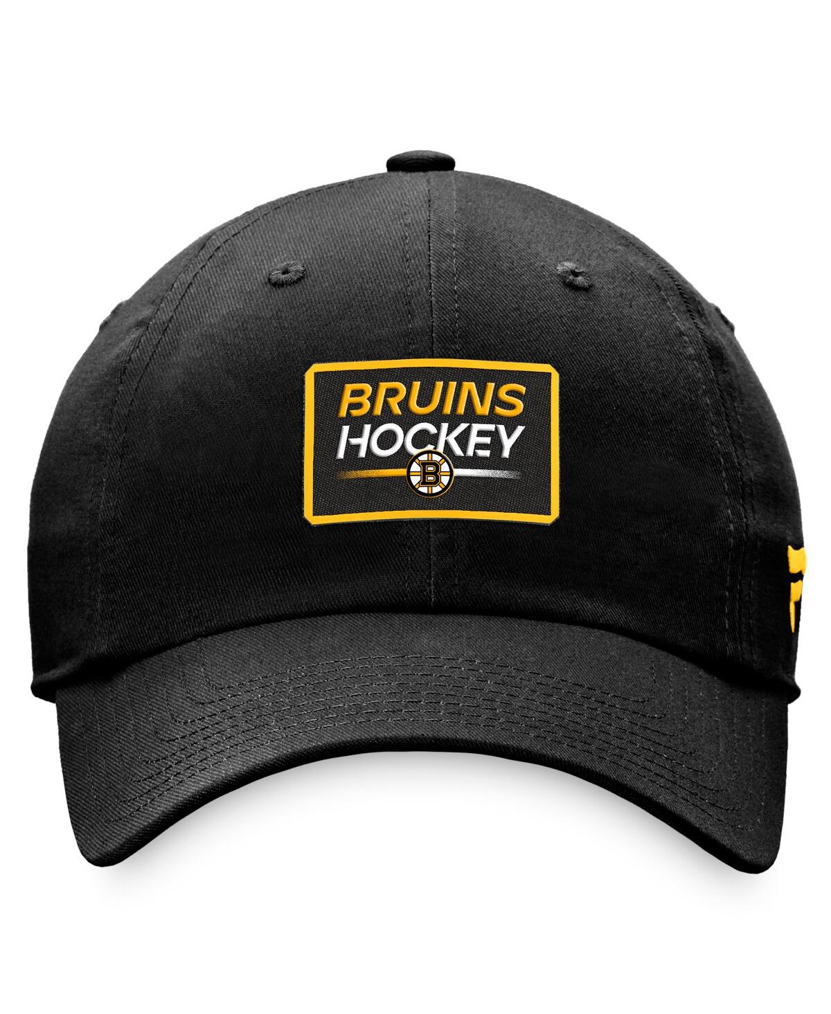 Fanatics Women's  Black Boston Bruins Authentic Pro Rink Adjustable Hat In Black