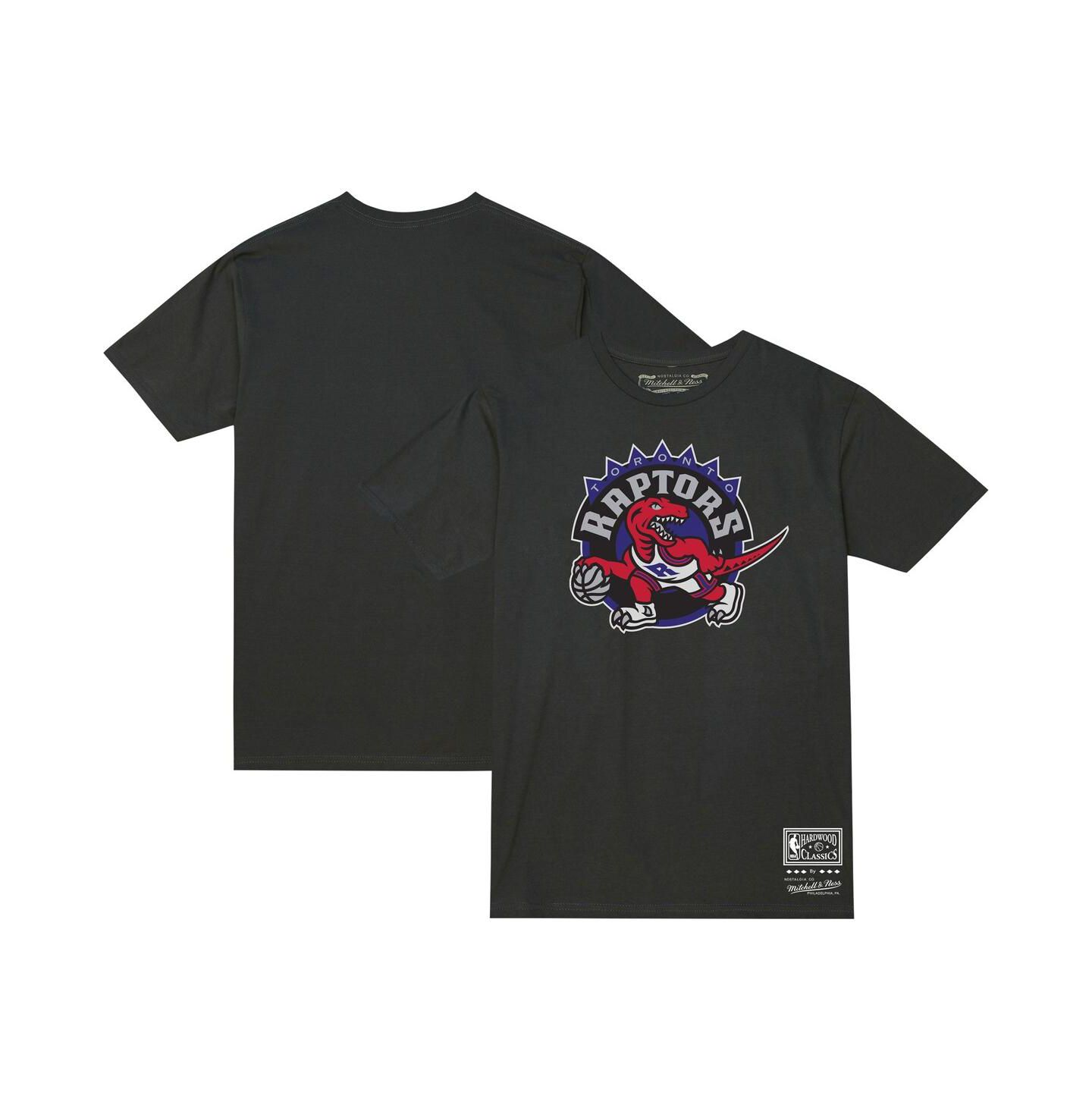 Футболка Mitchell & Ness Black Toronto Raptors Hardwood Classics MVP Throwback Logo — фото 1