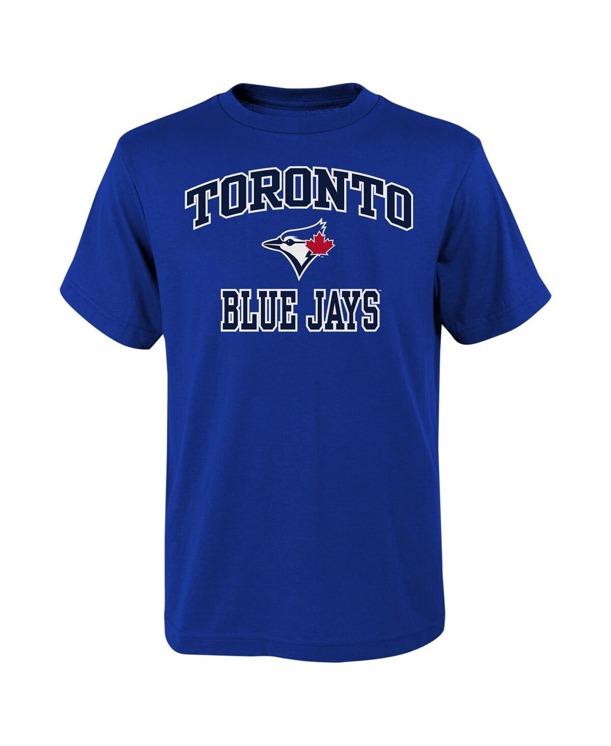 Outerstuff Kids' Big Boys Fanatics Royal Toronto Blue Jays Heart & Soul T-shirt