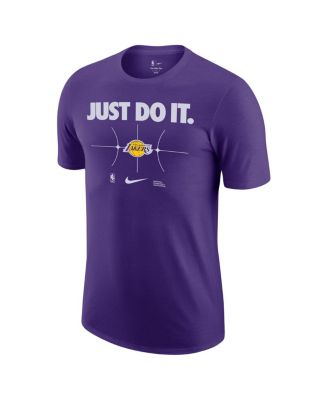 Men's Purple Los Angeles Lakers Just Do It T-shirt