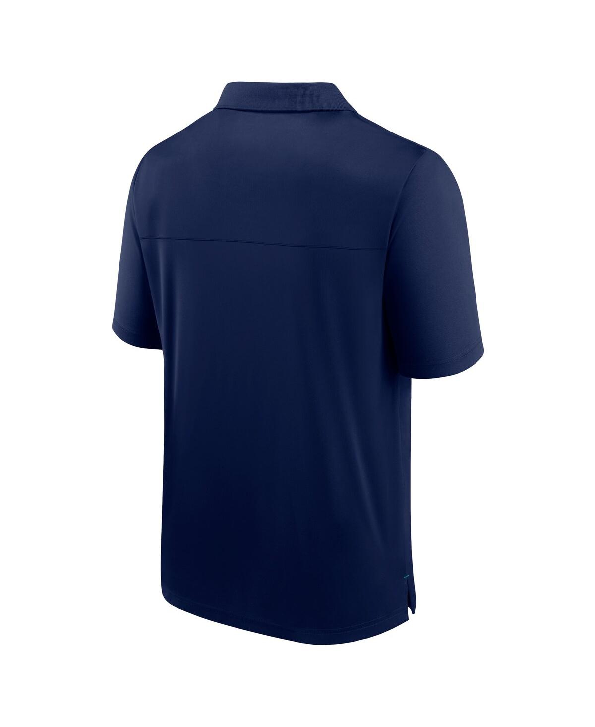 Shop Fanatics Men's  Navy Seattle Mariners Fitted Polo Shirt