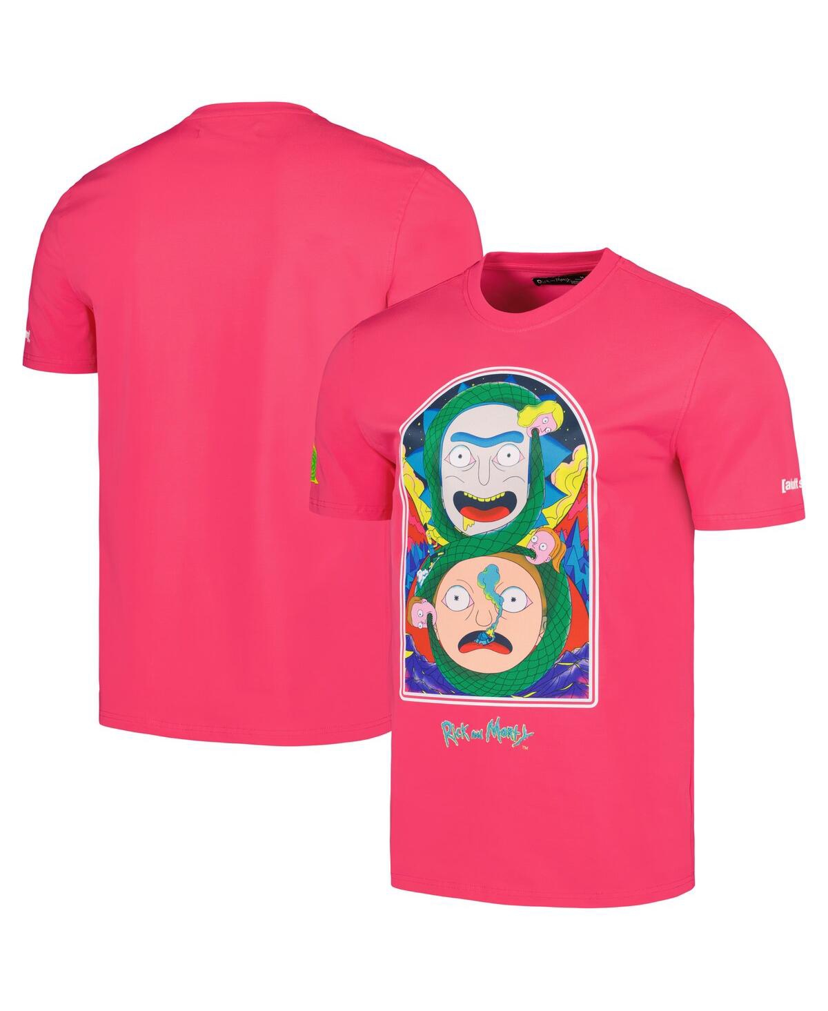 Freeze Max Men's  Pink Rick And Morty Graphic T-shirt