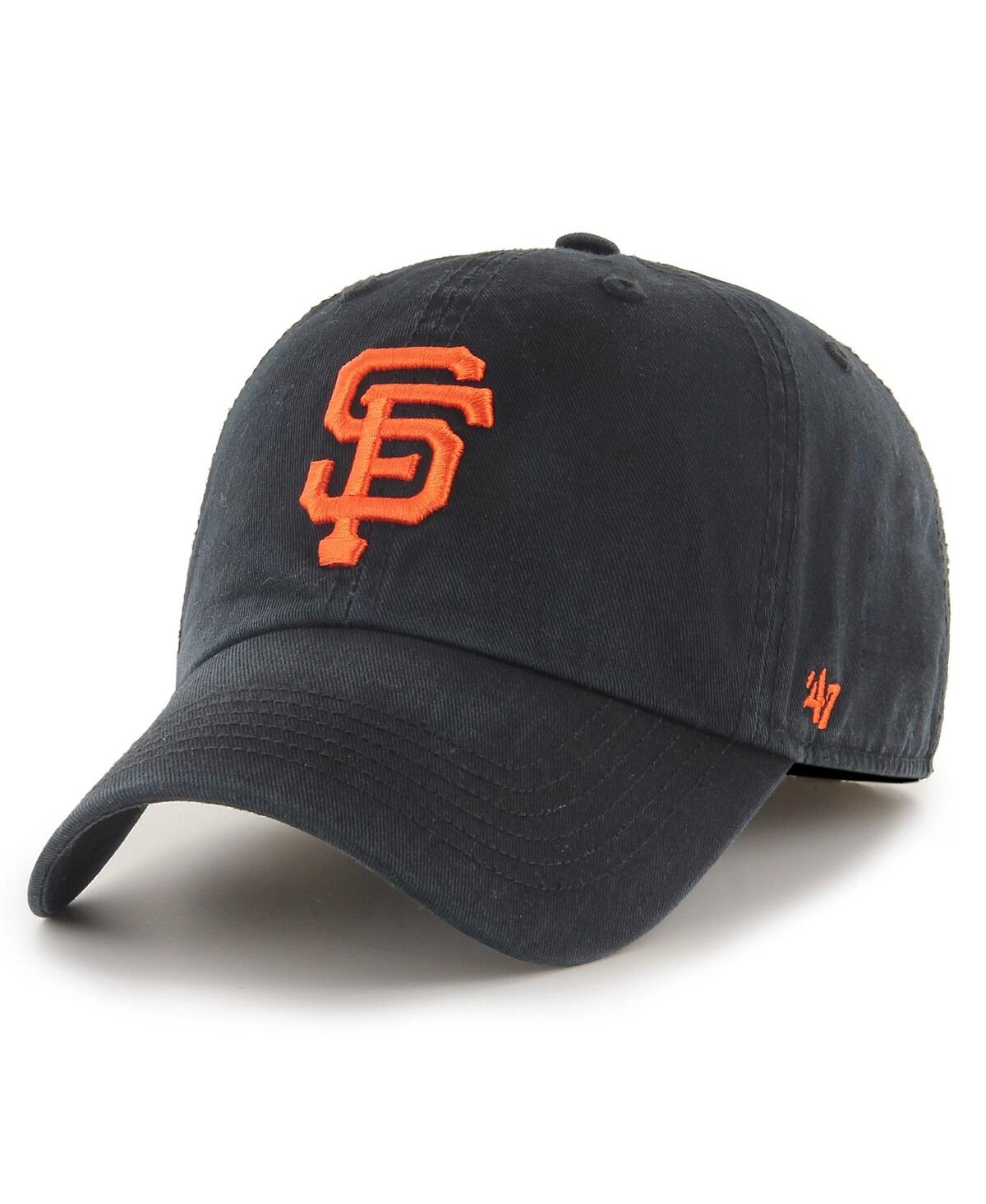 47 Brand Men's ' Black San Francisco Giants Franchise Logo Fitted Hat