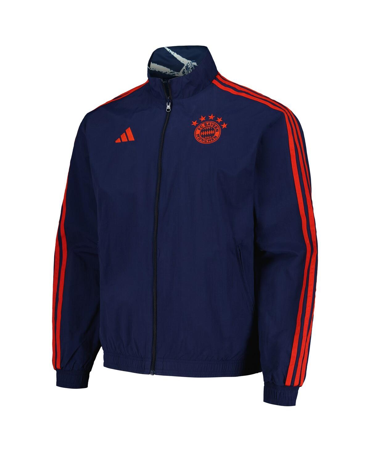 Shop Adidas Originals Men's Adidas Blue Bayern Munich 2023/24 Reversible Anthem Full-zip Jacket