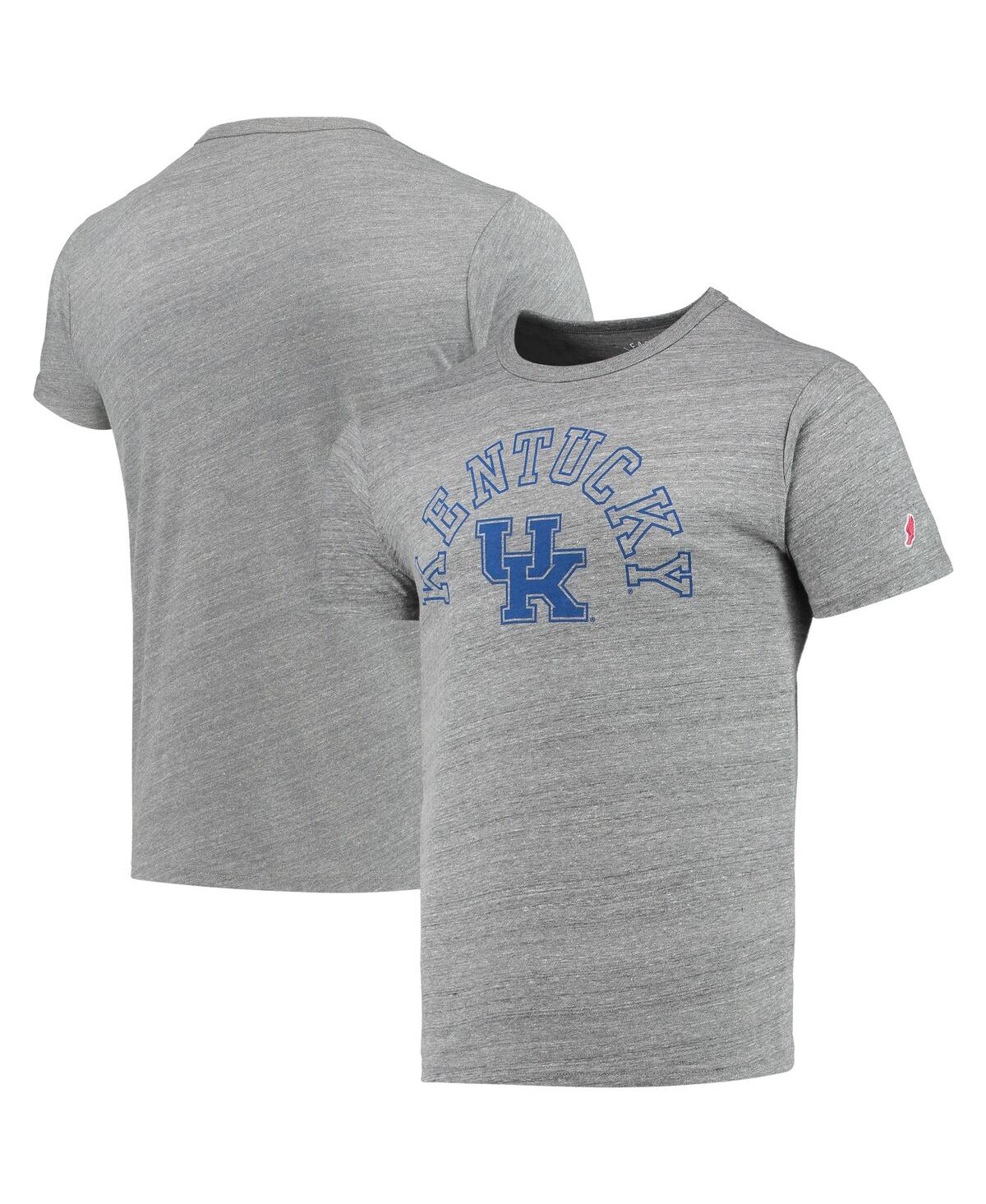 Men's League Collegiate Wear Heathered Gray Kentucky Wildcats Tide Seal Nuevo Victory Falls Tri-Blend T-shirt - Heathered Gray