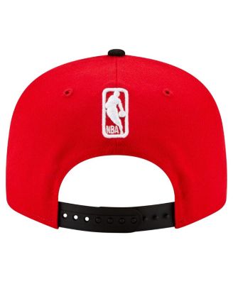 Men's Red, Black Atlanta Hawks Official Team Color 2Tone 9FIFTY Snapback Hat