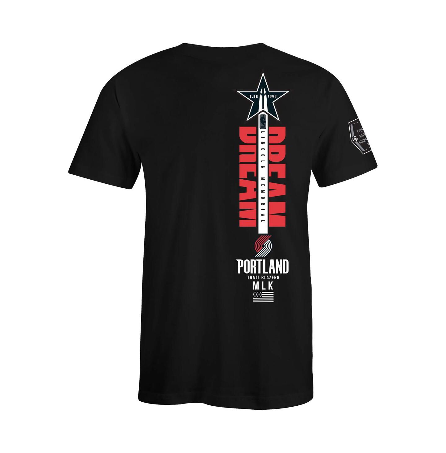 Футболки FISLL x Black History Collection Black Portland Trail Blazers — фото 2