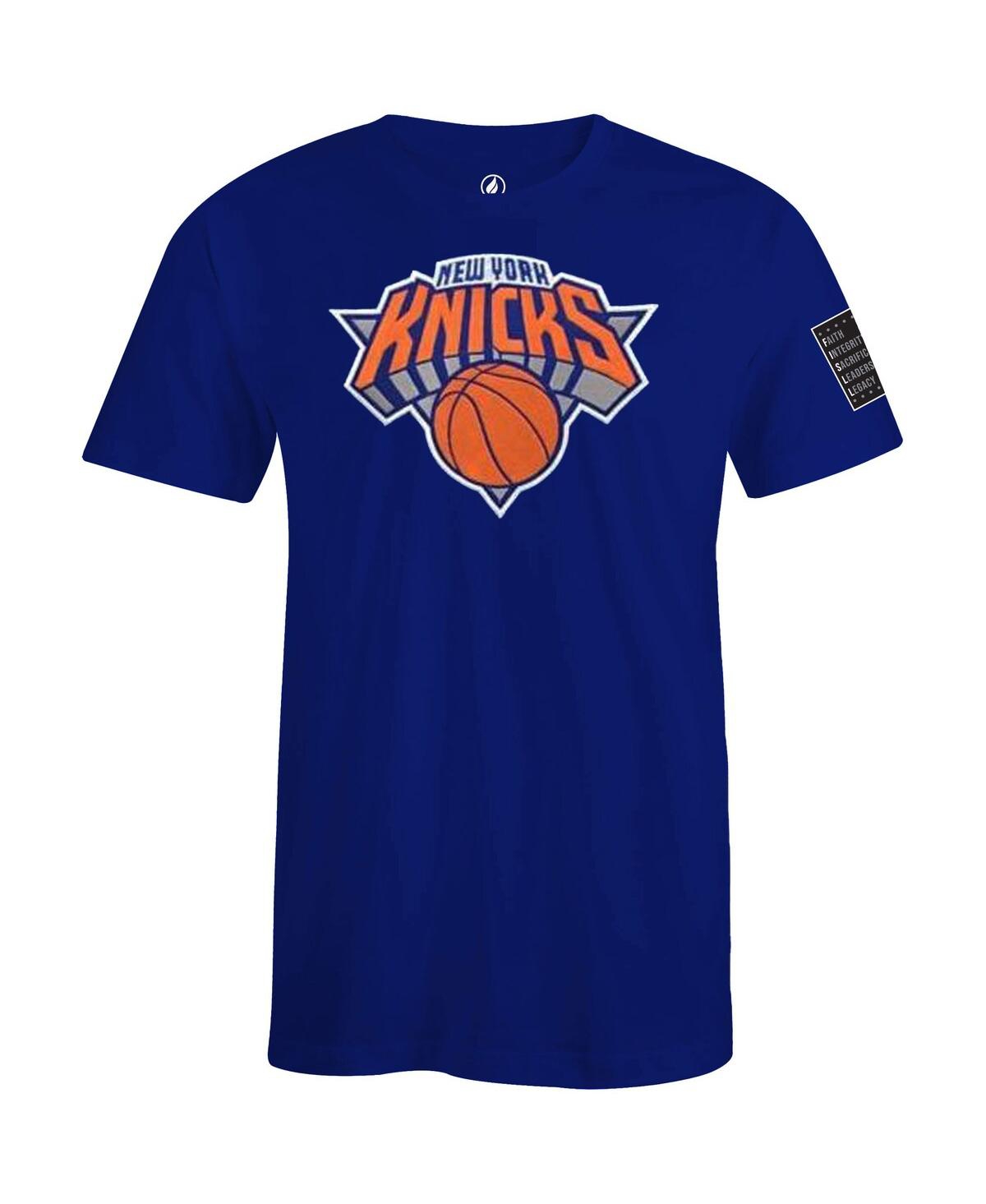 Shop Fisll Men's And Women's  X Black History Collection Royal New York Knicks T-shirt