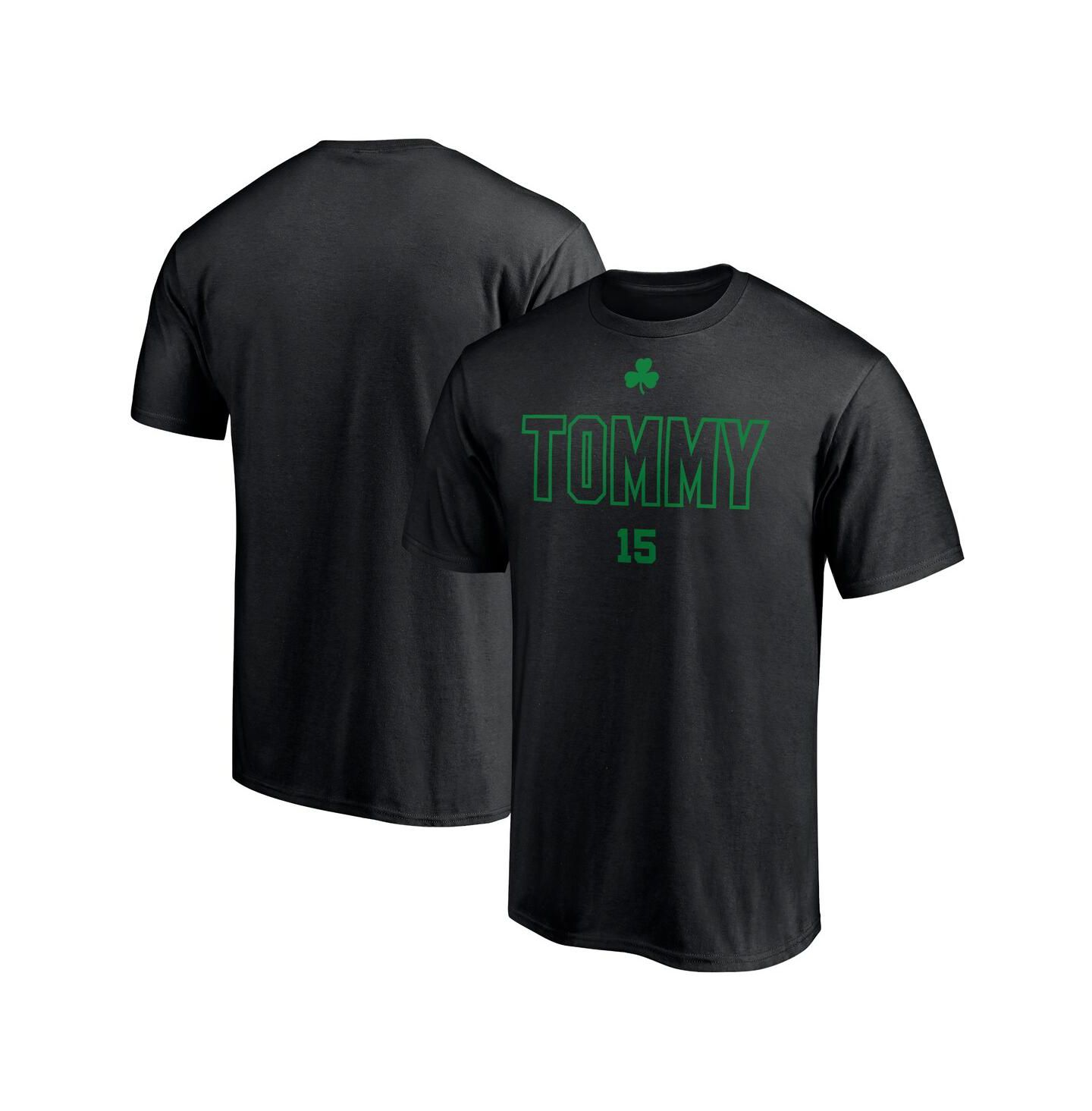 Мужская футболка Fanatics Tom Heinsohn Black Boston Celtics — фото 1