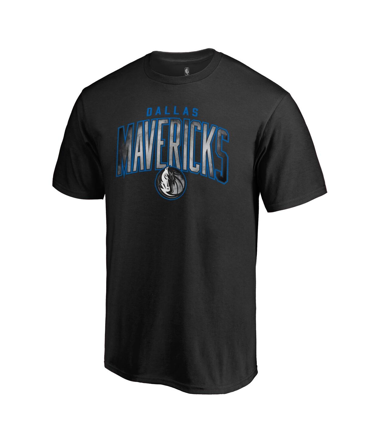 Fanatics Men's  Black Dallas Mavericks Arch Smoke T-shirt