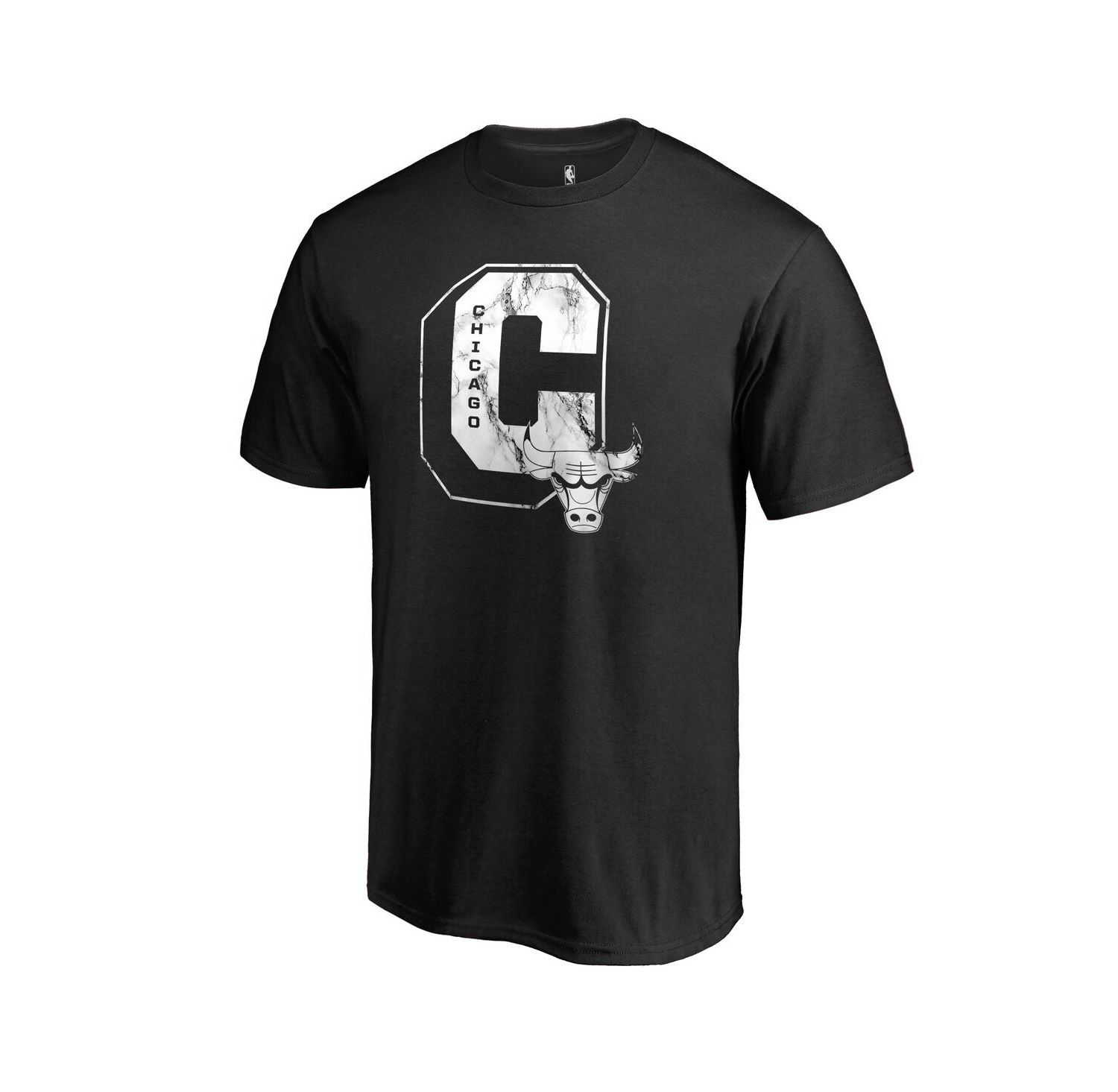 Men's Black Chicago Bulls Letterman T-shirt