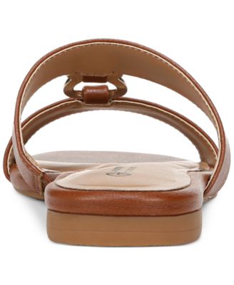 Women's Caitlynn Memory Foam Ornamented Slip On Flat Sandals