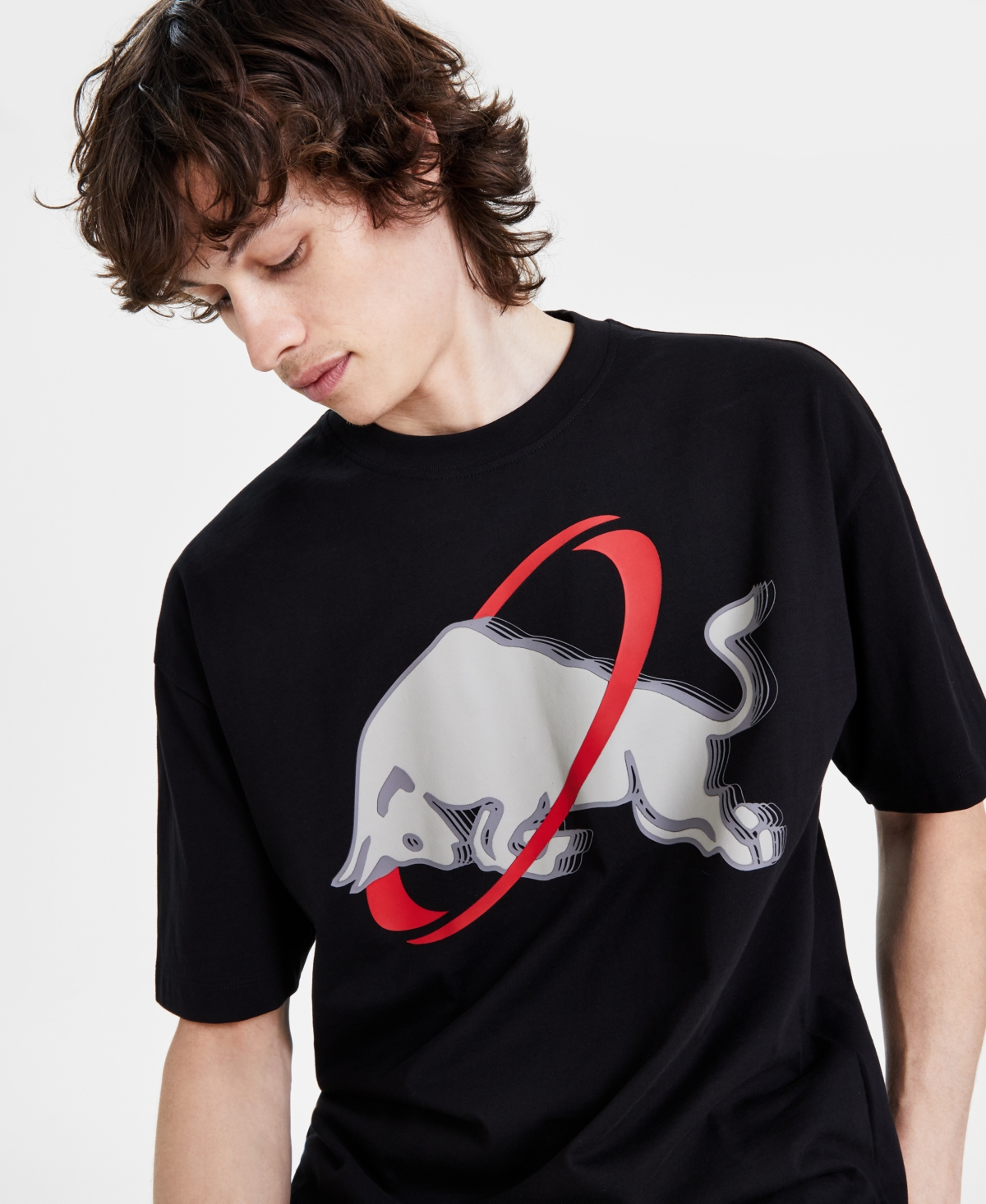 Hugo by Hugo Boss Men's Oversized Short Sleeve Graphic T-Shirt