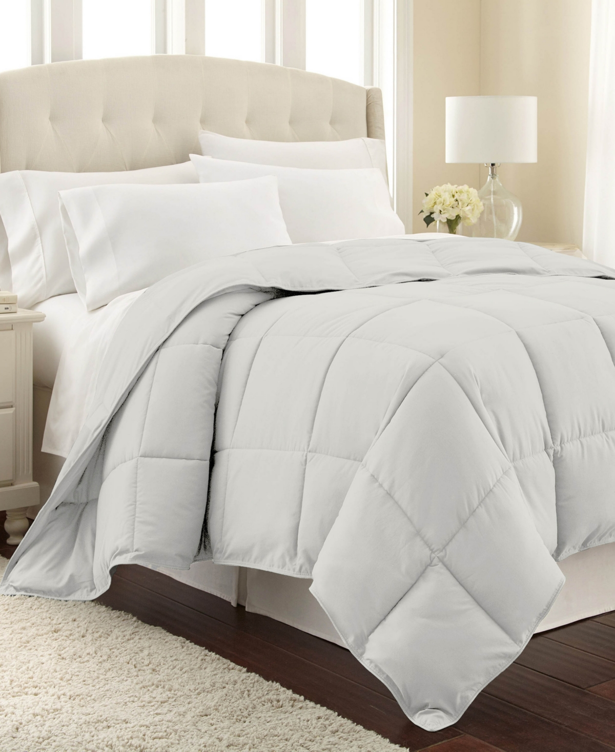 Southshore Fine Linens Premium Down Alternative Comforter, Twin In Light Grey