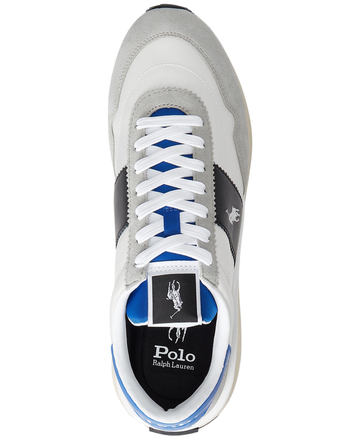 Polo Ralph Lauren Men's Train 89 Lace-Up Sneakers -black/royal