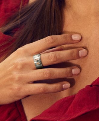 Cubic Zirconia Colsie Cigar Band Ring