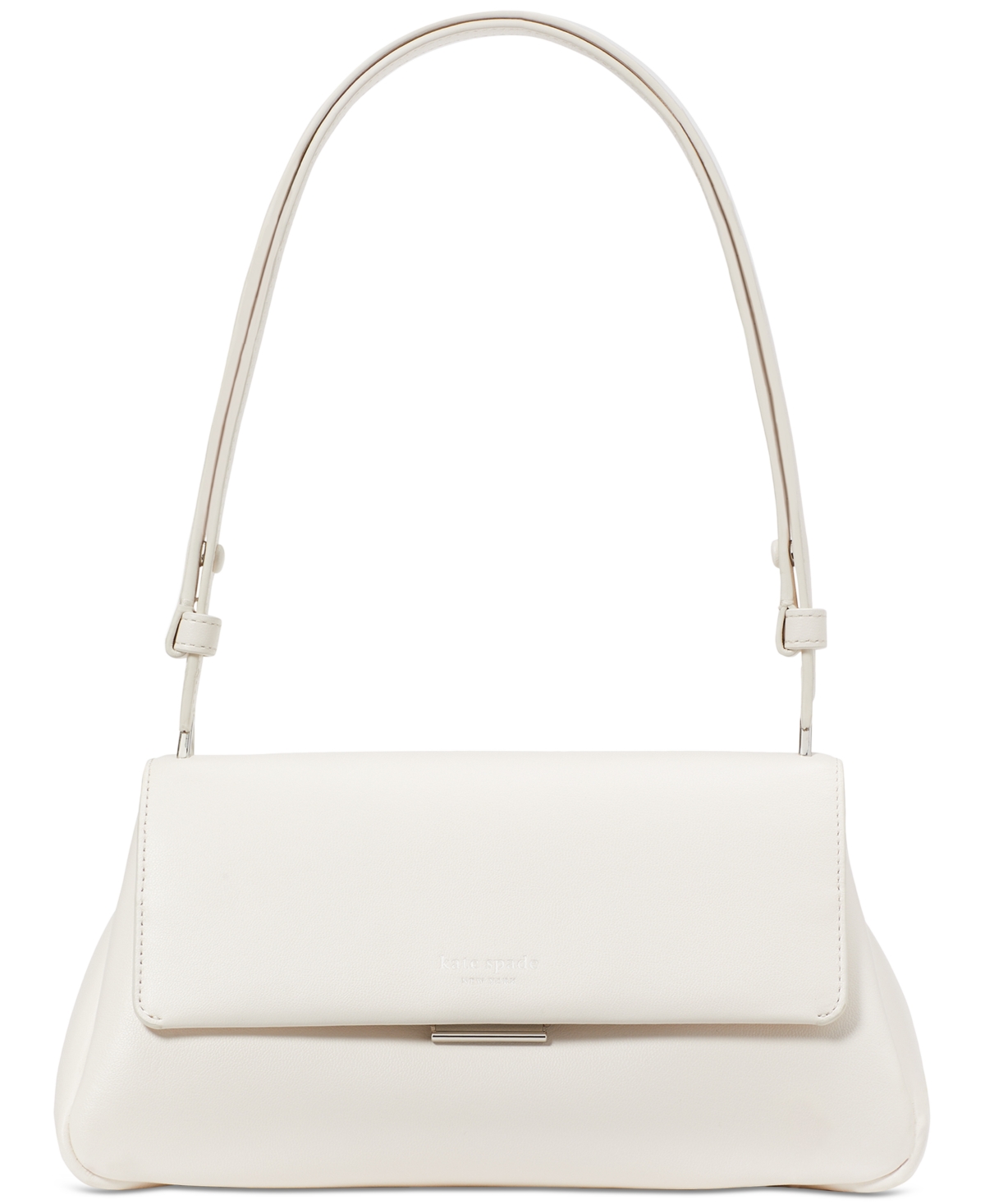 Grace Leather Shoulder Bag - Cream.