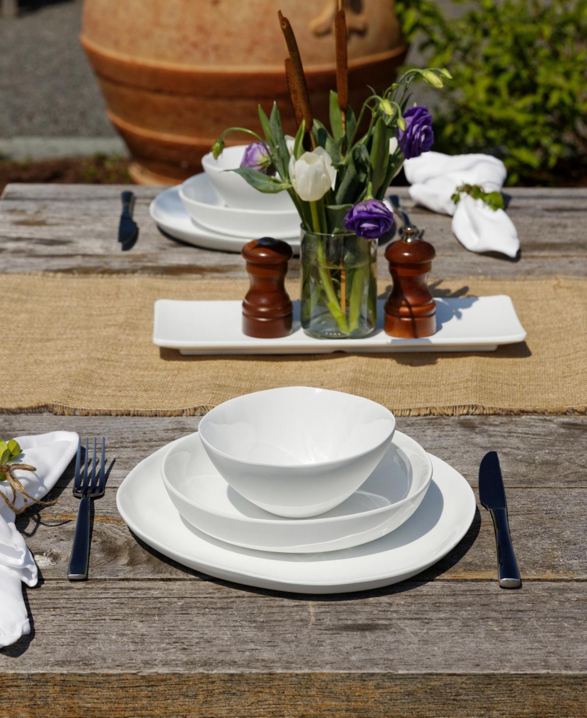 Fortessa Melamine Sandia Cereal Bowl, Set Of 6 In Bianco