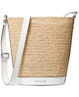 Michael Michael Kors Townsend Medium Bucket Messenger Bag - Nat/opticw