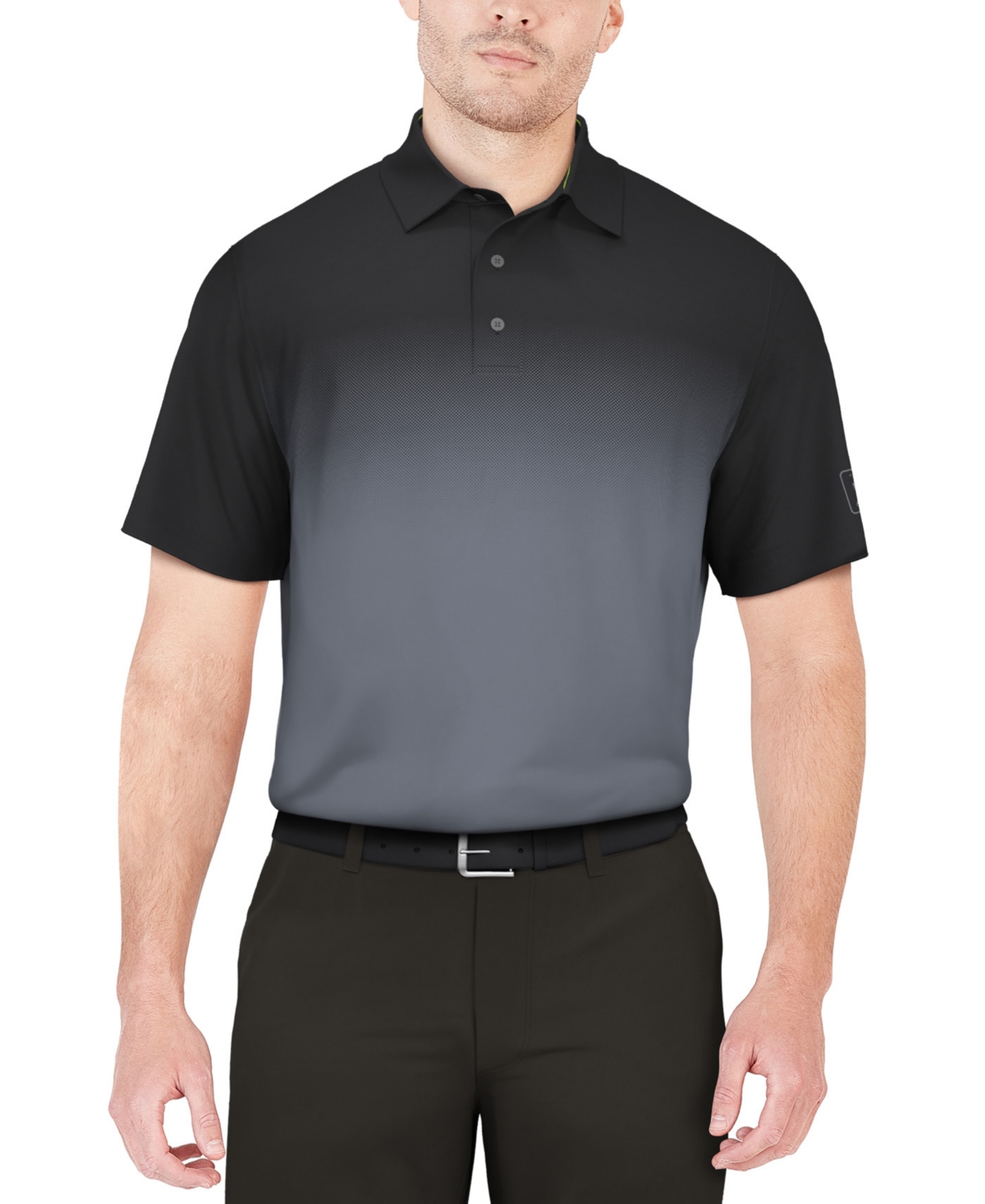 Men's Ombre Short Sleeve Performance Polo Shirt - Peacoat