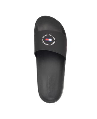 Tommy Hilfiger Men's Ratri Branded Classic Pool Slides