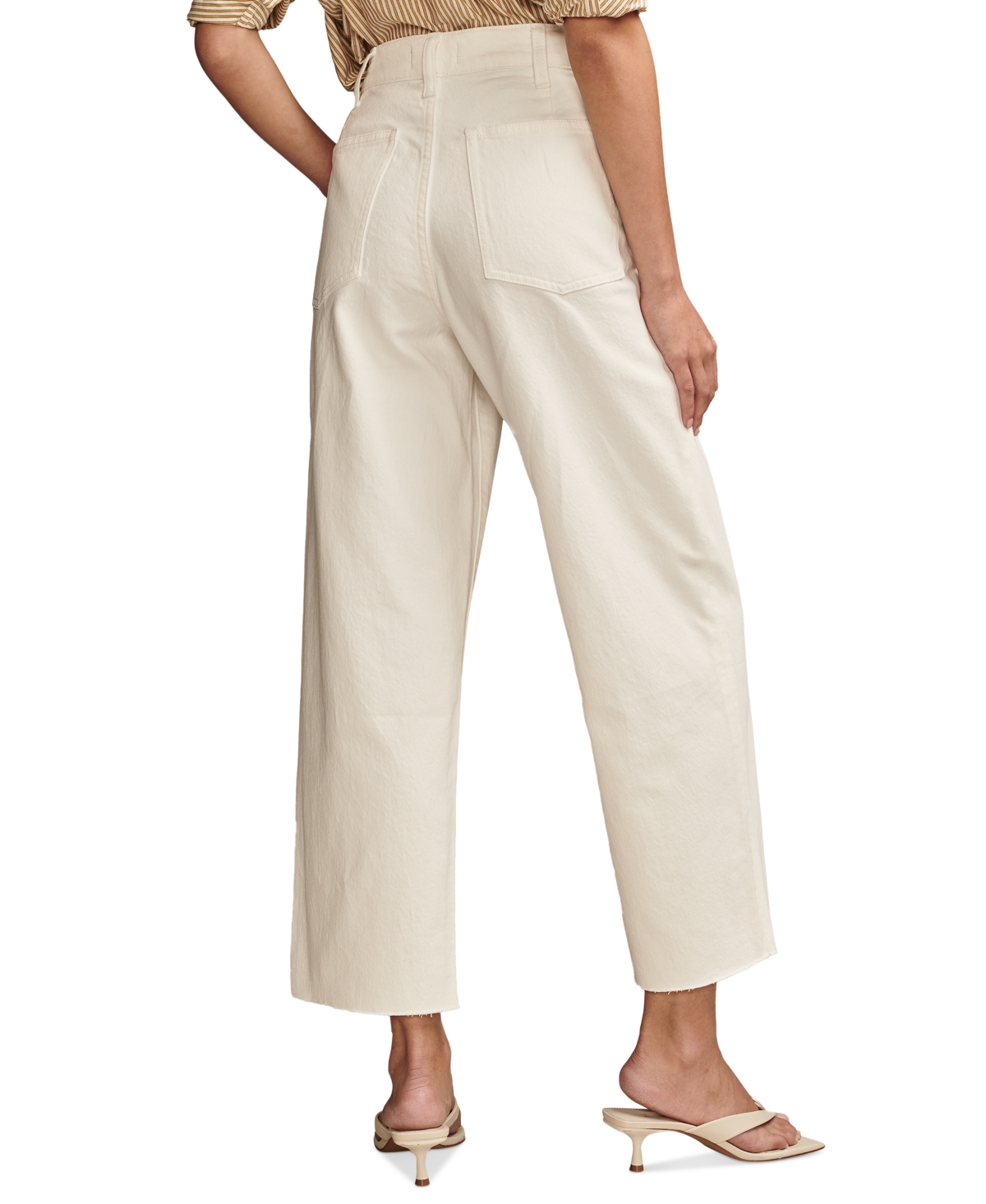 Shop Lucky Brand Women's Legend Patch-pocket Wide-leg Jeans In Fresh Start