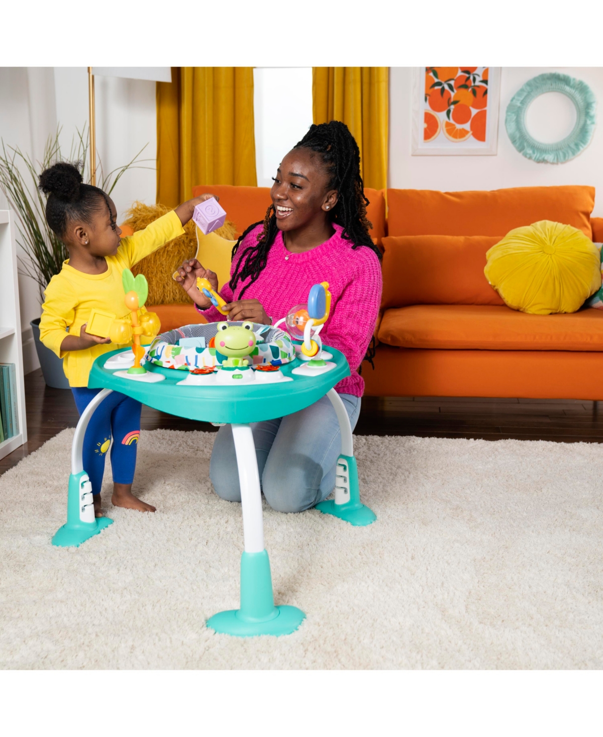 Shop Bright Starts Bounce Bounce Baby 2-in-1 Activity Jumper Table In Multi