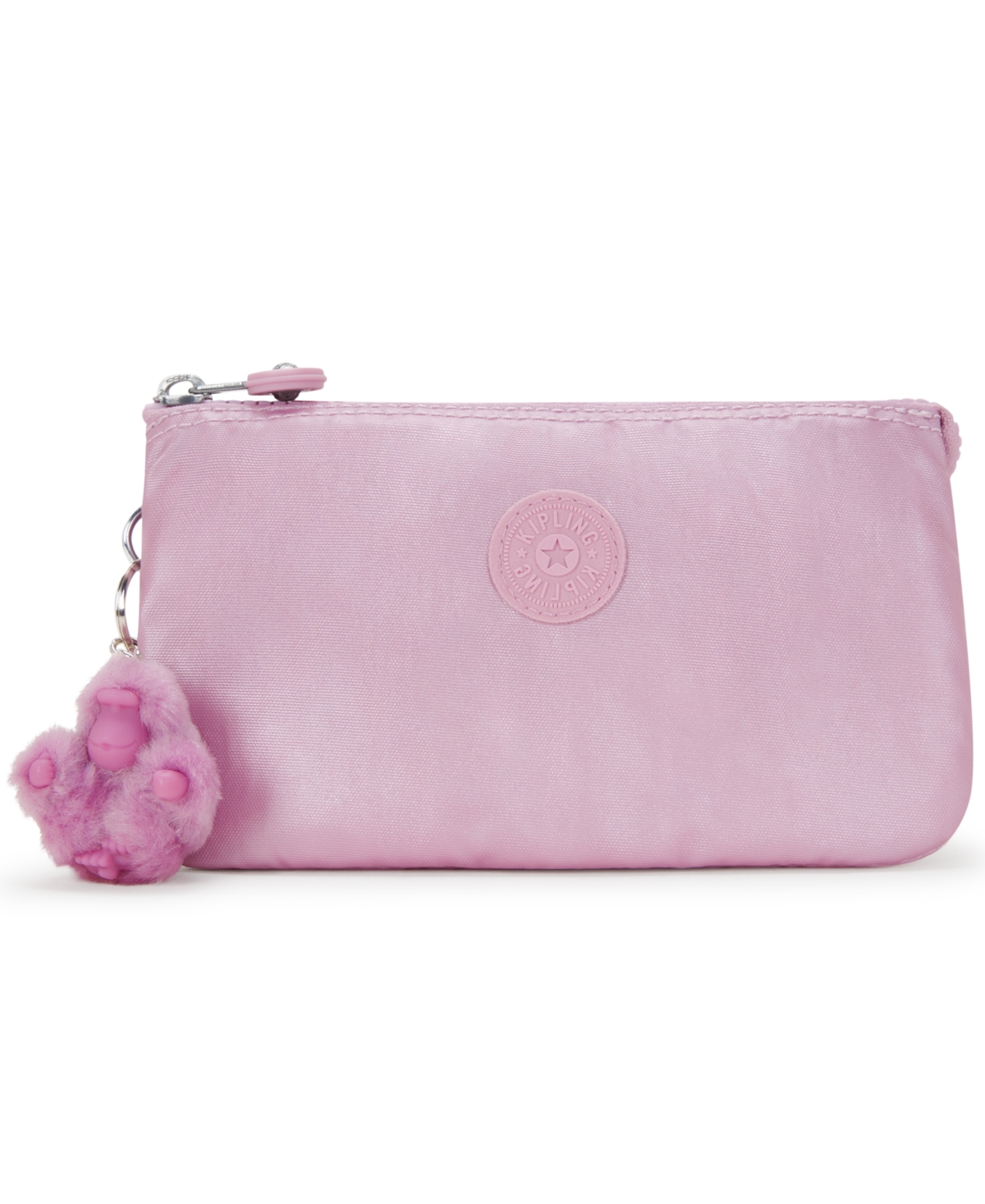 Shop Kipling Creativity Large Cosmetic Pouch In Metallic Lilac