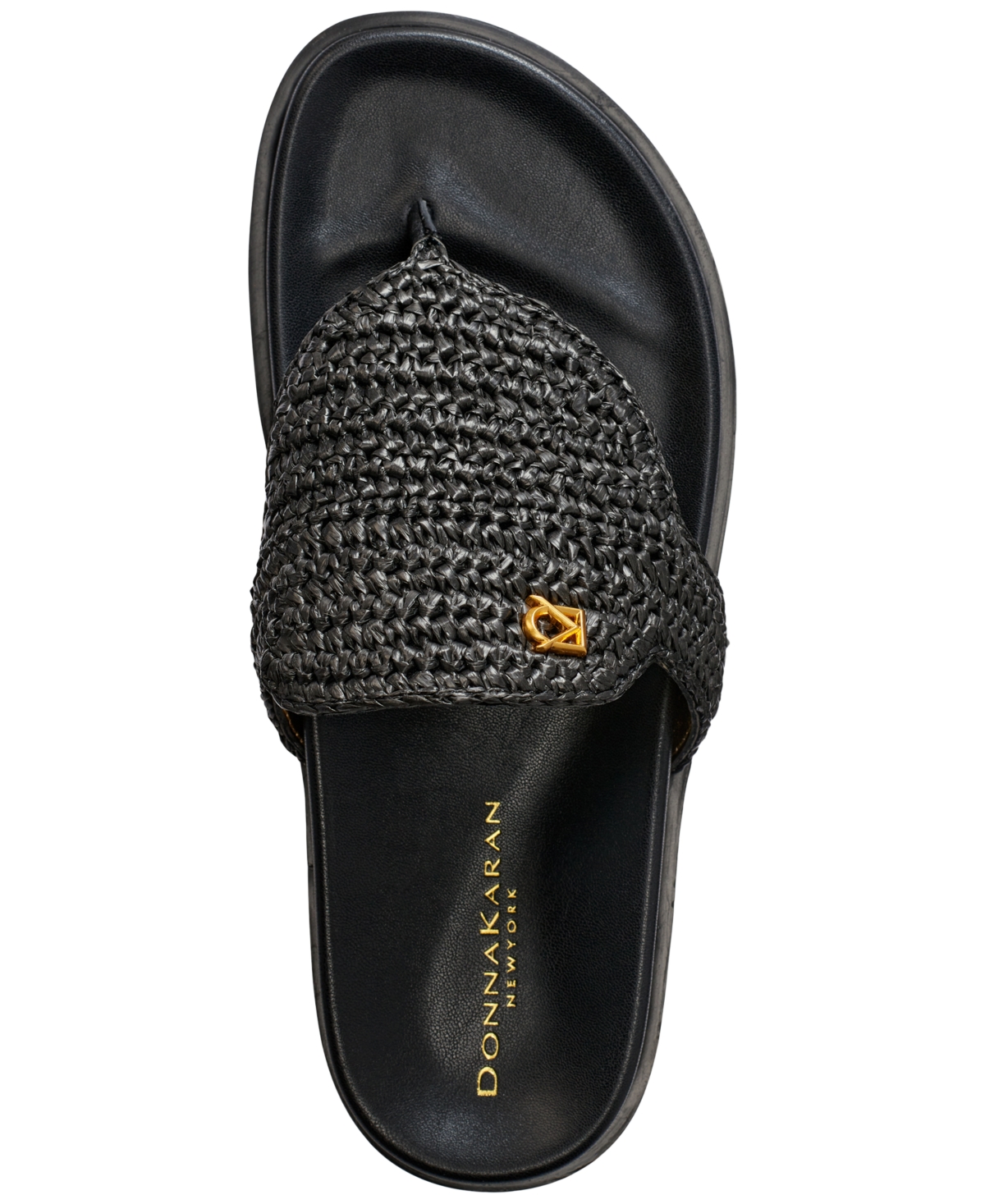 Donna Karan New York Hira Slip-On Woven Thong Sandals