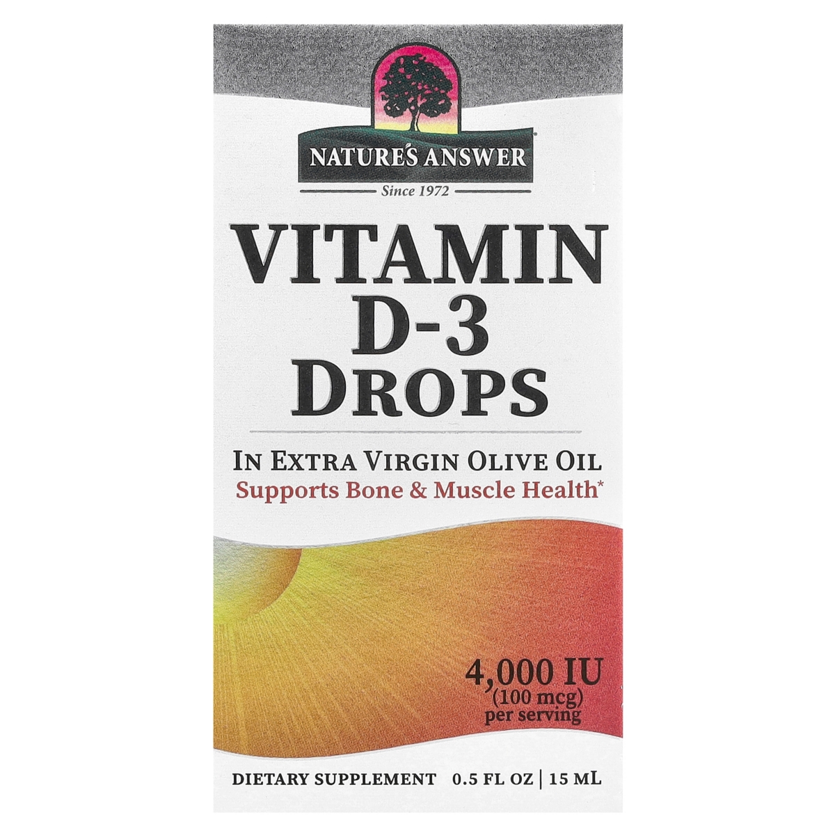 Vitamin D-3 Drops 100 mcg (4 000 Iu) - 0.5 fl oz (15 ml) - Assorted Pre-pack (See Table
