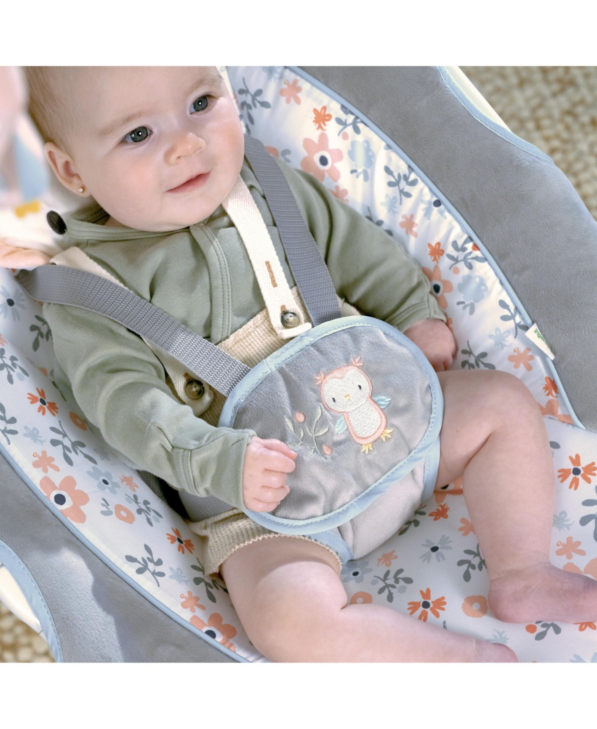 Ingenuity Inlighten 5-speed Baby Swing In Owl