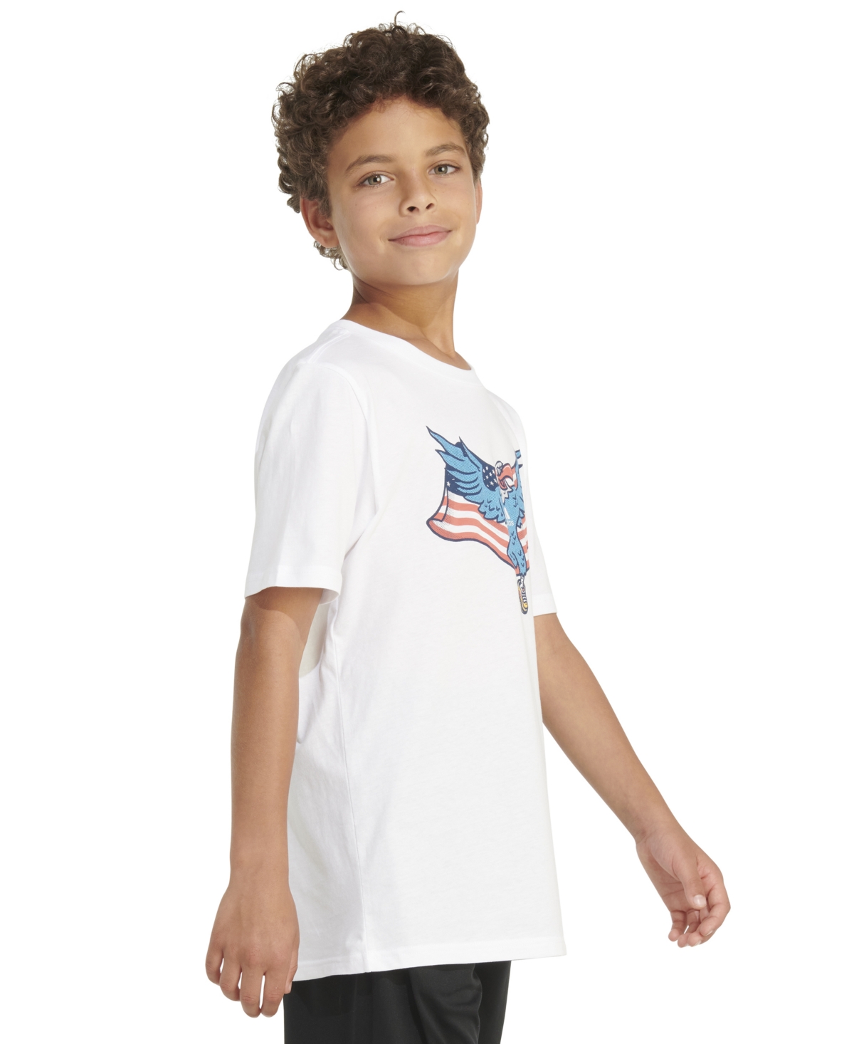adidas Big Boys Short-Sleeve Cotton Usa Graphic T-Shirt