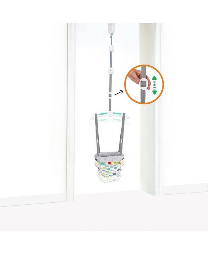 Bright Starts Door Jumper For Babies (6+ Months) - Adjustable Bouncer With Taggies, Max 26 Lbs