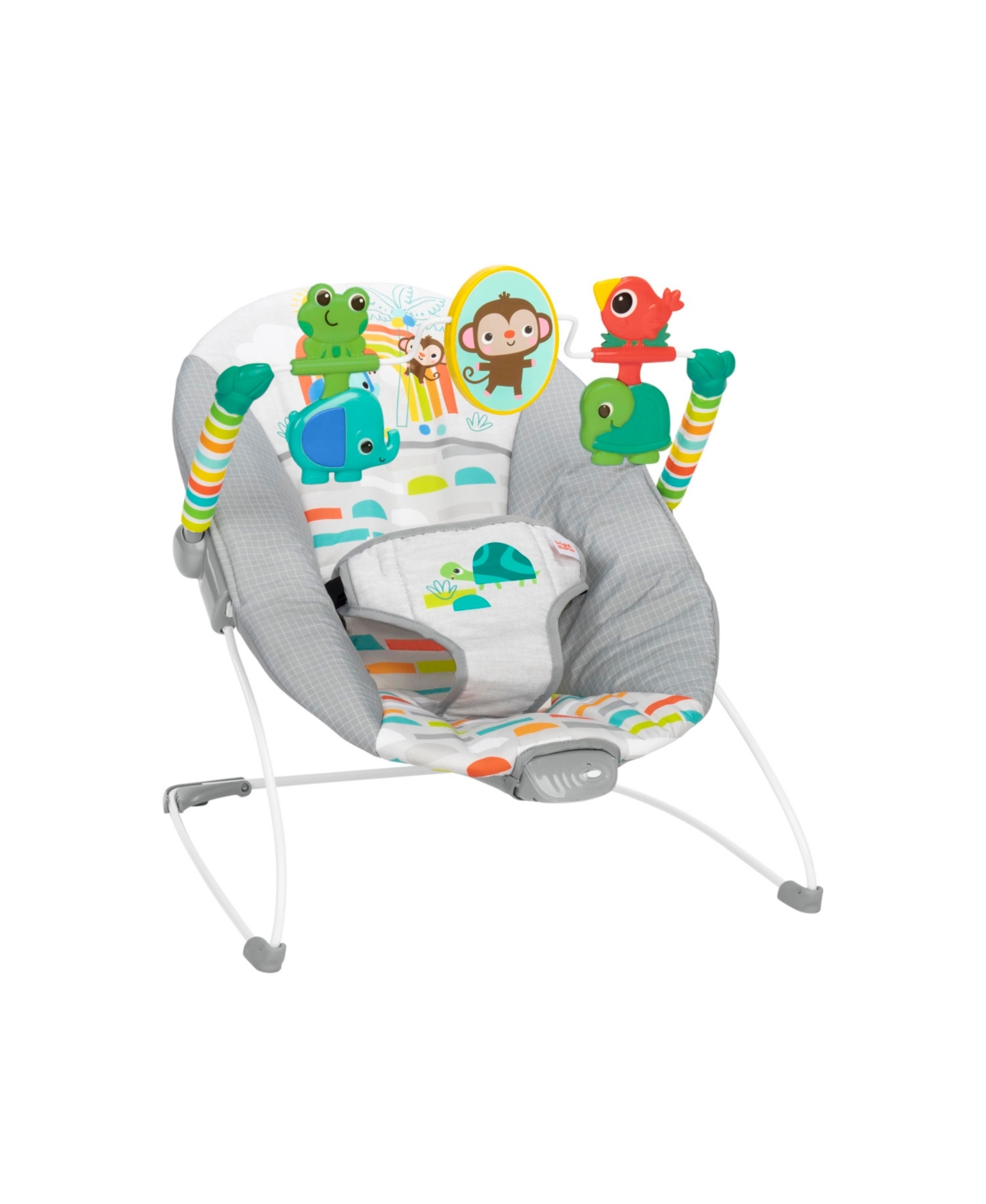 Shop Bright Starts Playful Paradise Vibrating Bouncer In Multi