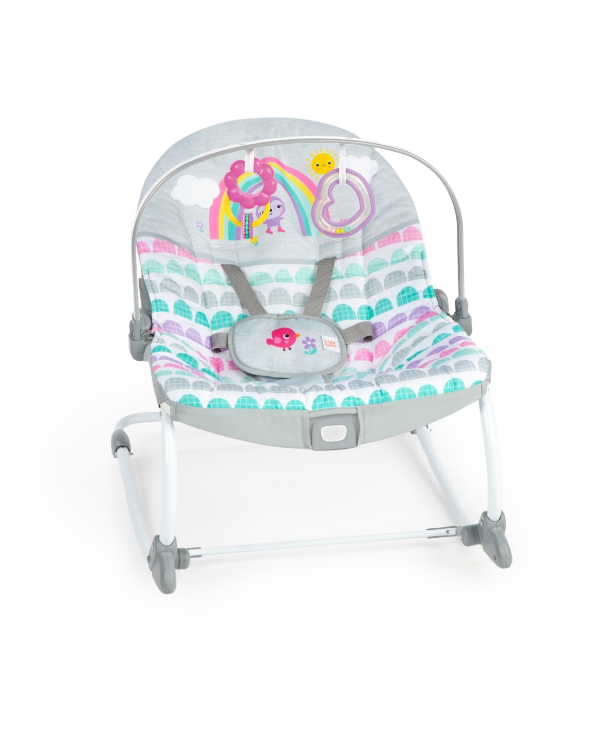 Shop Bright Starts Rosy Rainbow Infant To Toddler Rocker In Multi