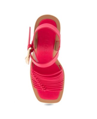 Women's Crew Buckle Strap Kitten Heel