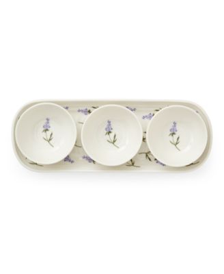 Sophie Conran Lavandula 4-Piece Bowl & Tray Set