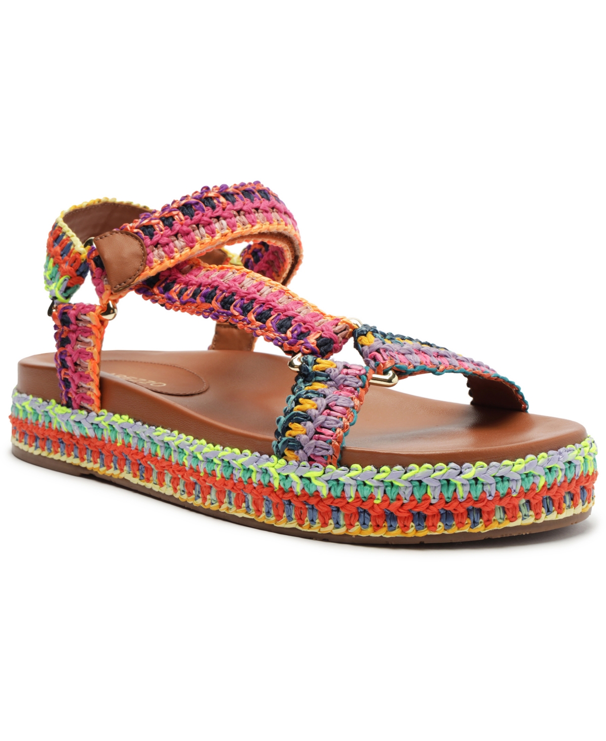 Women's Mya Woven Flat Sandals - Bright Multi