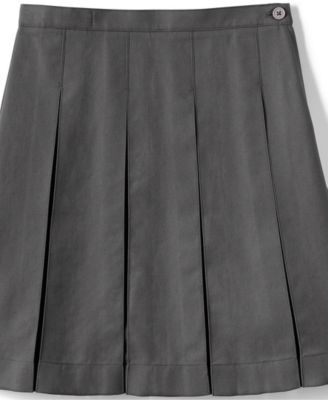 Big Girls Box Pleat Skirt Below the Knee