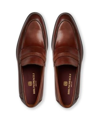 Men's Silvestro Leather Penny Loafers