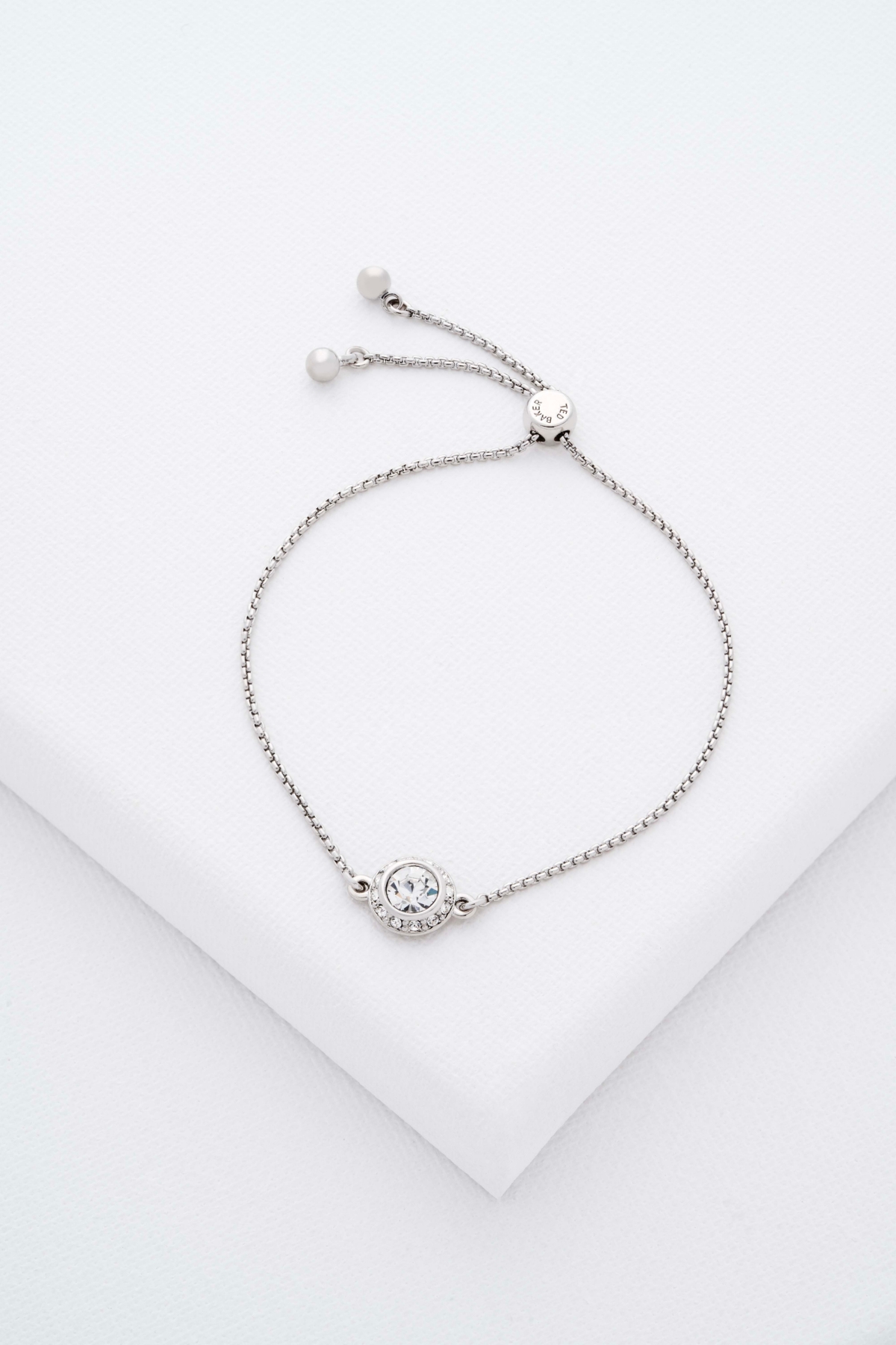 Ted Baker Jewelry Soleta: Solitaire Sparkle Crystal Adjustable Bracelet