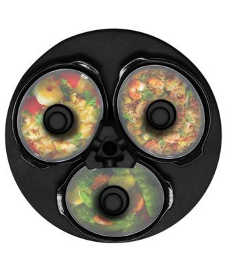 Triple 1.5 Quart Slow Cooker and Buffet Server