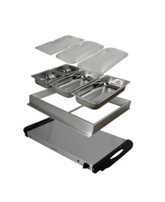 4 Section Buffet Server Food Warmer