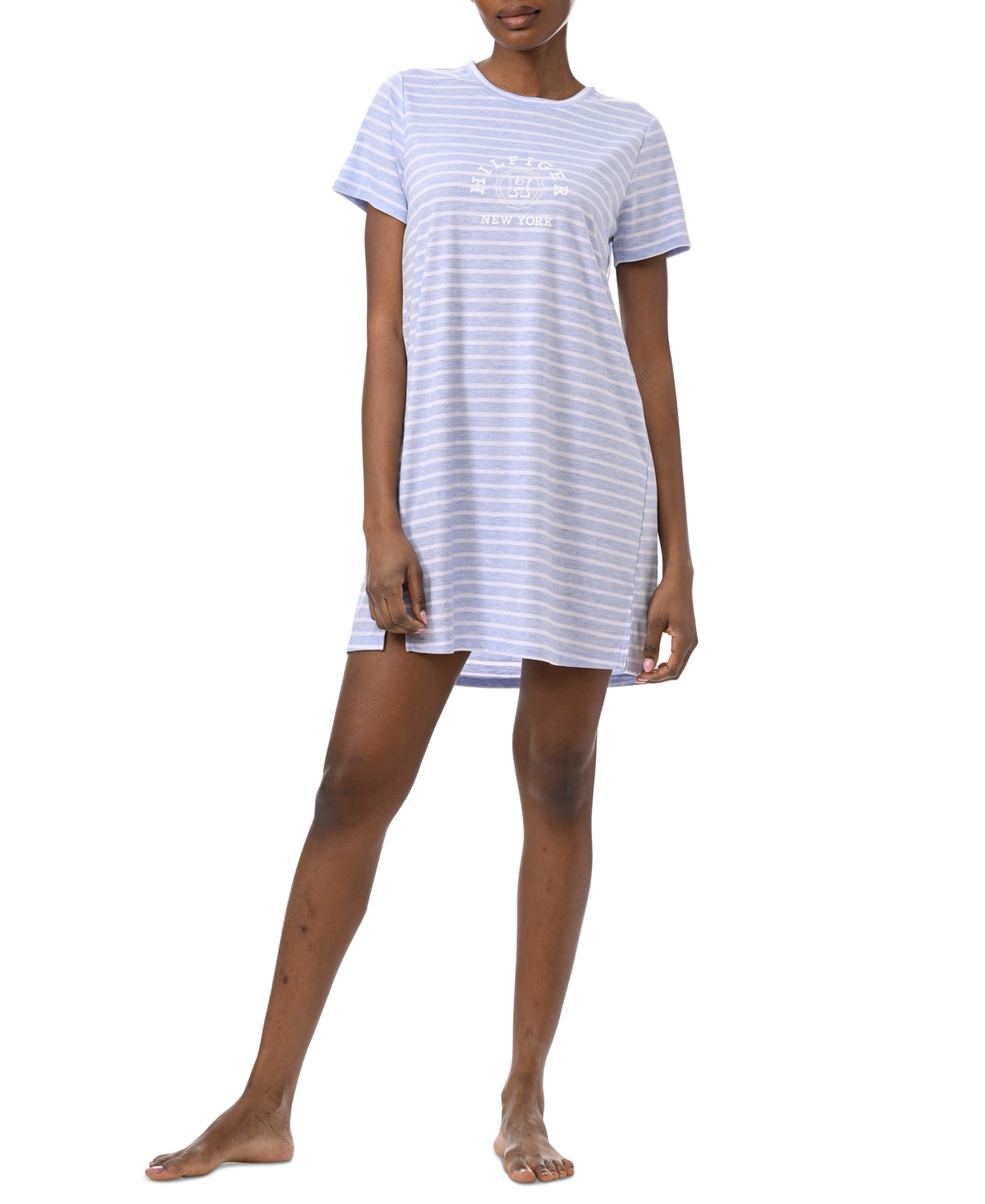 Tommy Hilfiger Women's Printed Short-Sleeve Sleepshirt